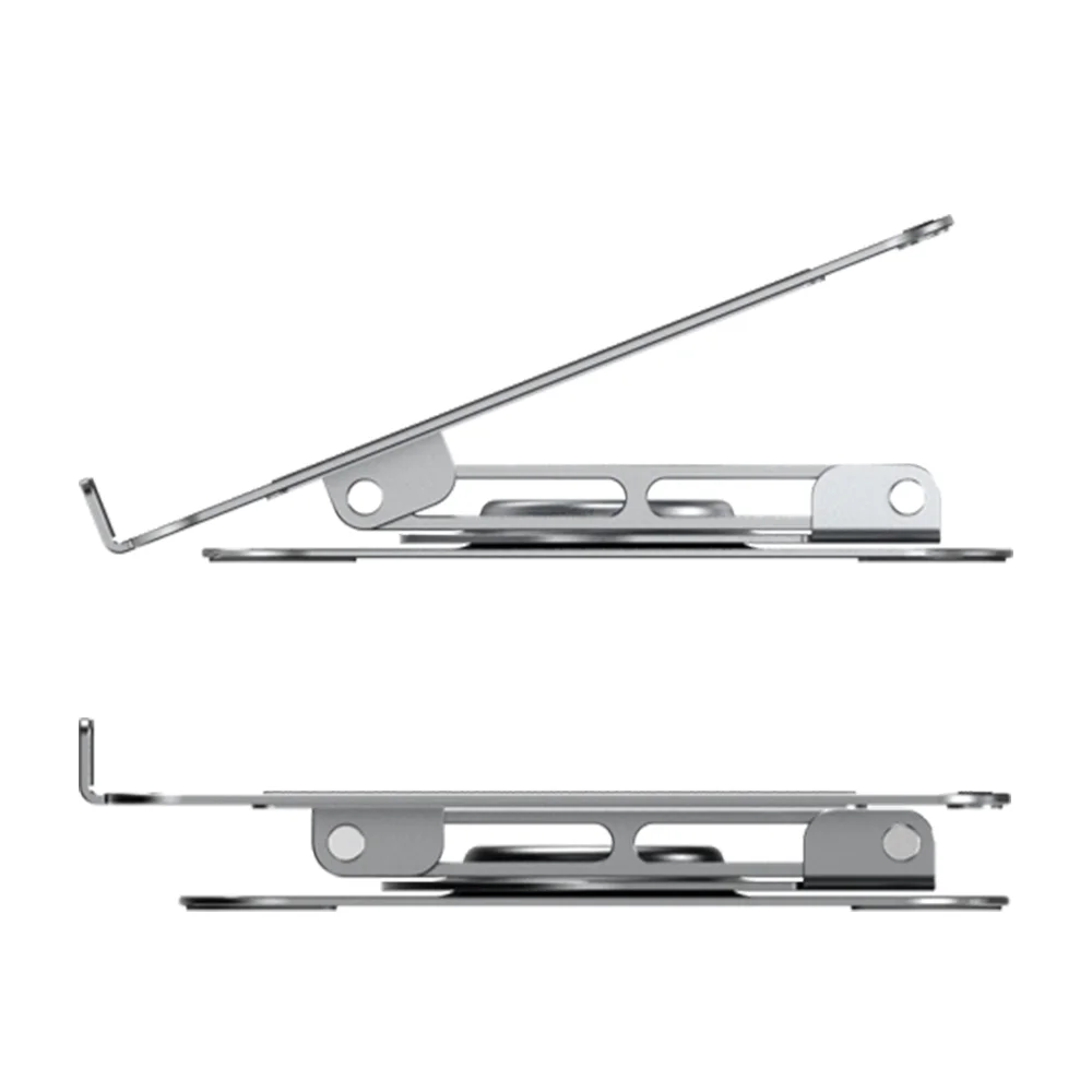 Yicosun 2023 New Portable Aluminum 360 Degree Rotating Height Flexible Adjustable Notebook Laptop Stand