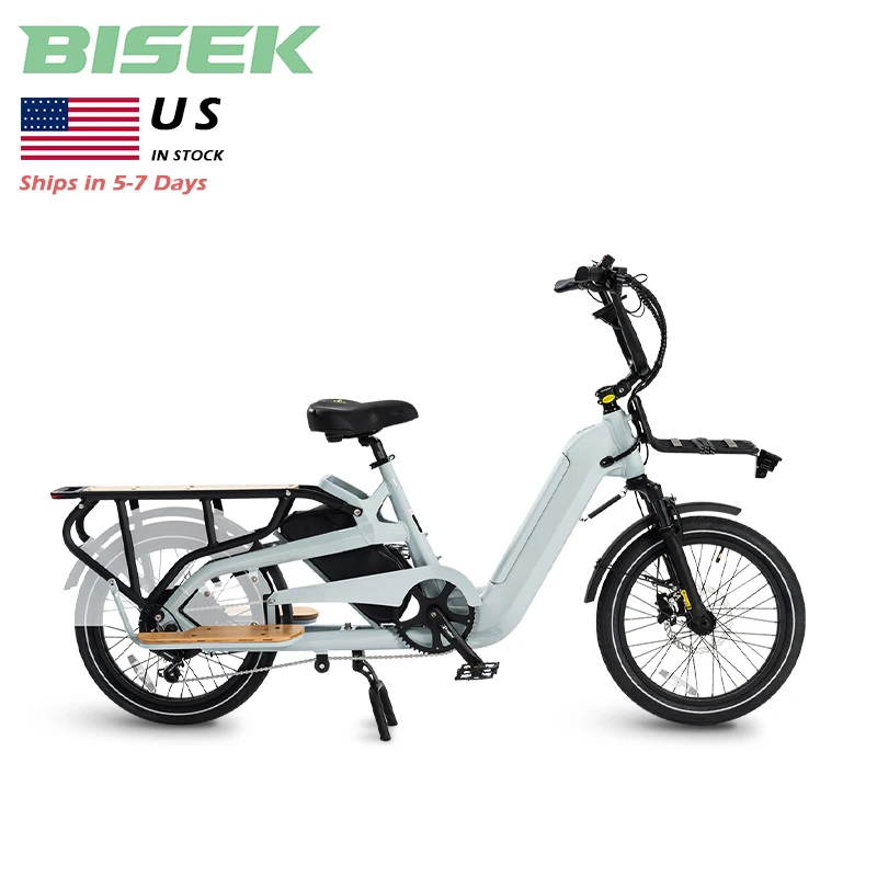 New Design Double lithium Battery US UL Version Bafang 750W 48VTwo Wheel Cargo Bike Electric
