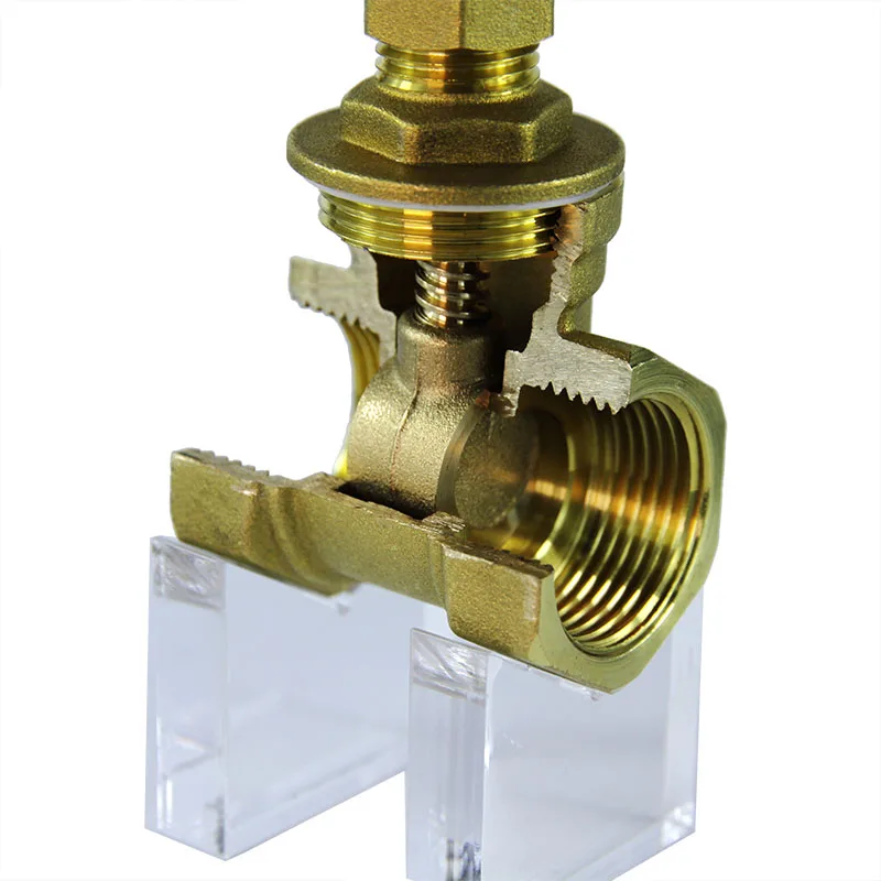 Brass bronze  high efficiency 1/2inch DN15 BSPT thread handle full port brass gate valve for water
