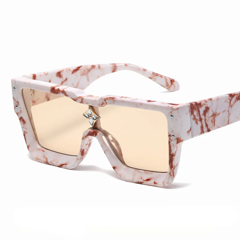 2022 Luxury designer sunglasses famous brands square frame sunglasses female diamond sunglasses oversized gafas de sol