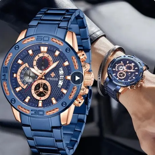 WWOOORA 8879 новые автомобильные кварцевые часы с датой роскошные золотые деловые мужские спортивные модные водонепроницаемые наручные со светящейся рукой