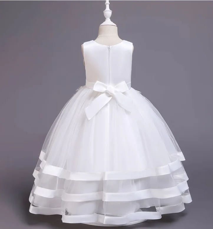 3040  Girls Frocks Designs Latest  Kids Evening Gown Flower Maxi Girl Beautiful Children Wedding Party Dress