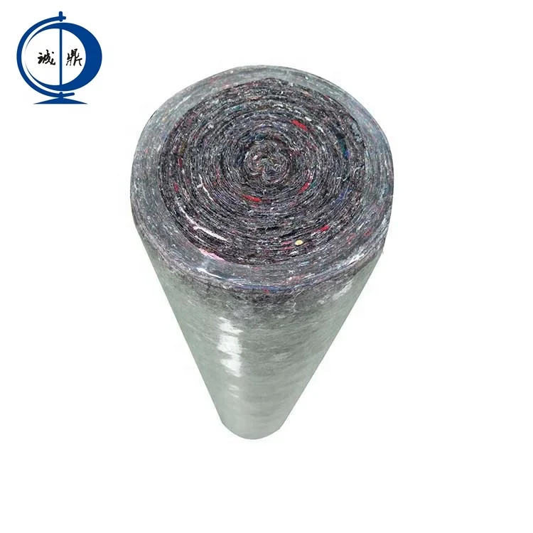 Recycled Material Mixed Fiber Fleece Carpet Cover Waterproof Floor Mat Needle Felt Nonwoven Fabric