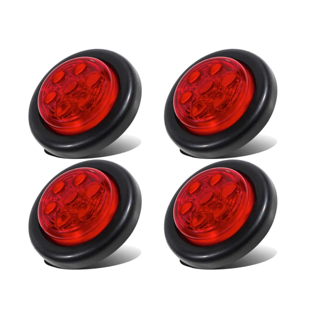 
2 Inch Led Side Marker Lights Round Beehive Cone Cab Top Roof Rear Tracking Lamp For Bus Truck Atv Trailer Rv Pickup 