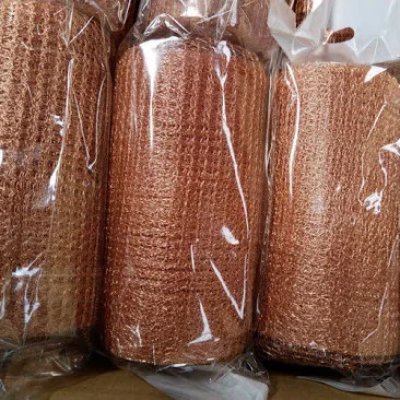 5 inch 100% Rustproof copper mesh screen roll / pest control copper fabric for hole blocking