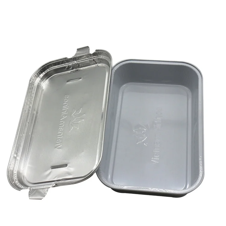 hot sale disposable airline aluminium foil food bento box price