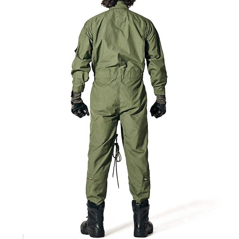Factory Direct Supply Flight Suit High Quality Mental Zipper Flying Suit Coverall  Pilot Flight Suit For Mens