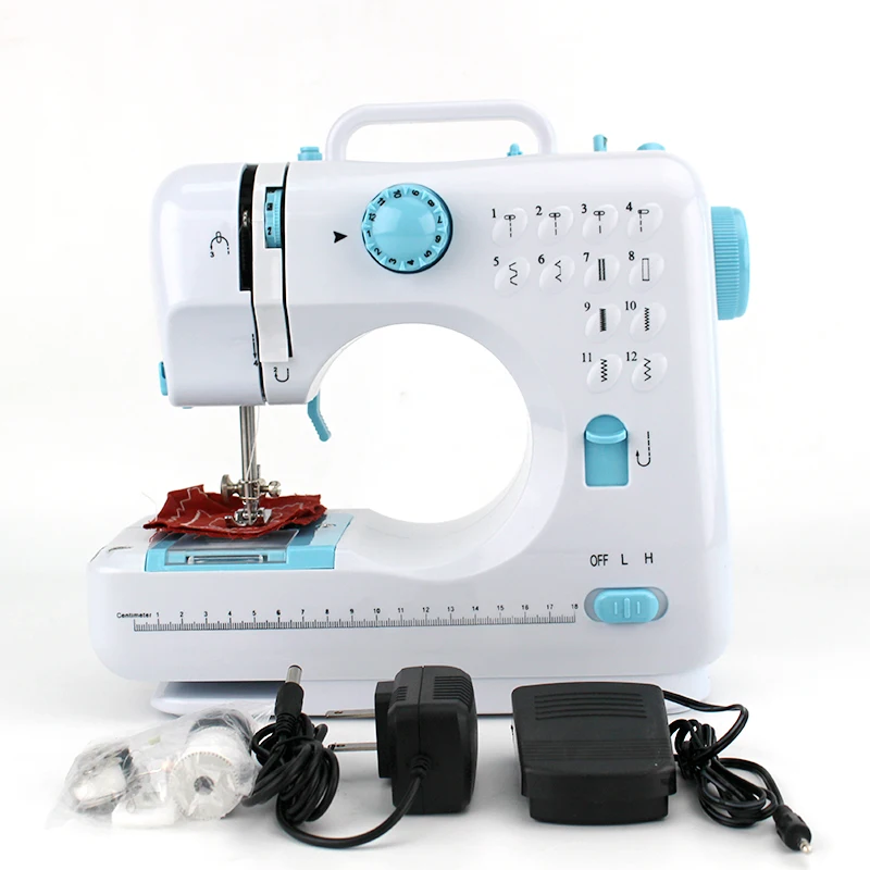 Factory Price Mini 12 Stitches Sewing Machine Household Multi function Double Thread And Speed Free Arm Crafting Mending Machine