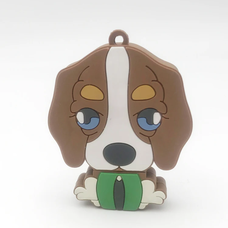 Флеш-накопитель в виде собаки из ПВХ 1/2/4/8/16/32/64 ГБ