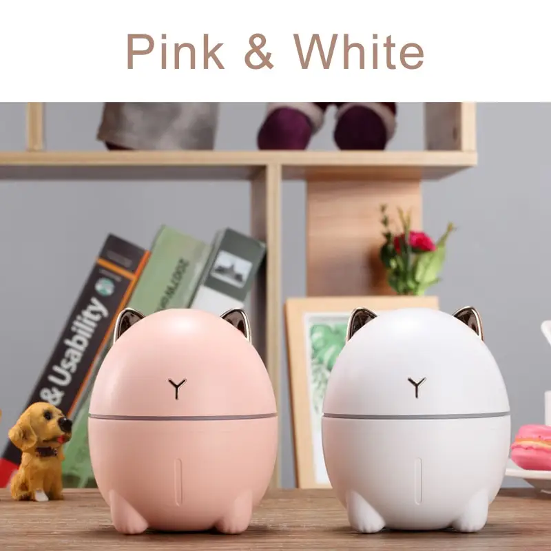 Portable Desktop Purifier  LED Mini Usb Car Air Humidifier For Dry Skin Home Bedroom office