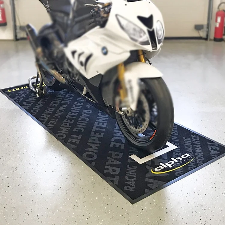 Custom Printed Rubber Pit Mat Motorcycle Garage Mats