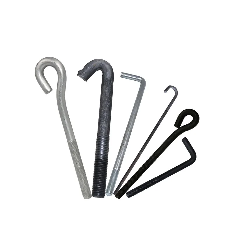 Anchor Bolts Astm F1554 Grade 36 Steel Type J  L U Foundation Bent Anchor Bolt