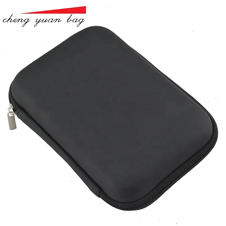 Fashion Black EVA Carrying Hard Case Bag  With Zipper Pouch for Portable External DVD / CD Writer Optical