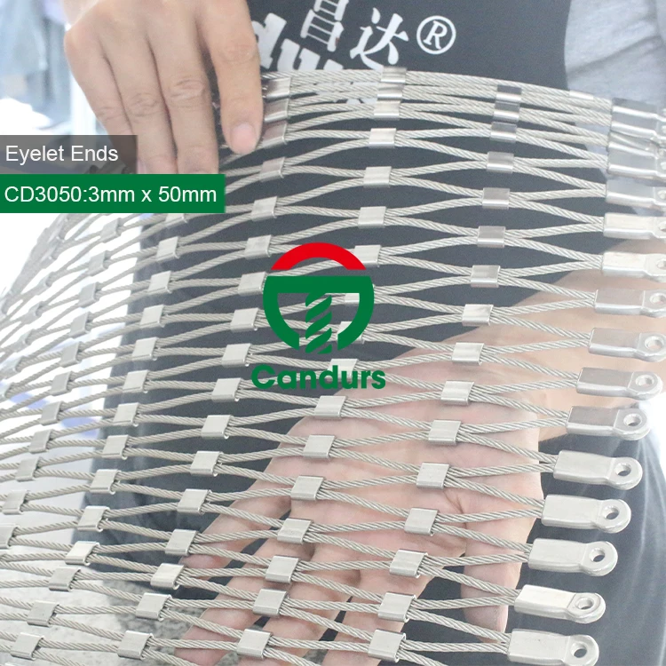 Наконечники проушины SS 316 Inox, наконечник проволочного троса, гибкая кабельная сетка из нержавеющей стали