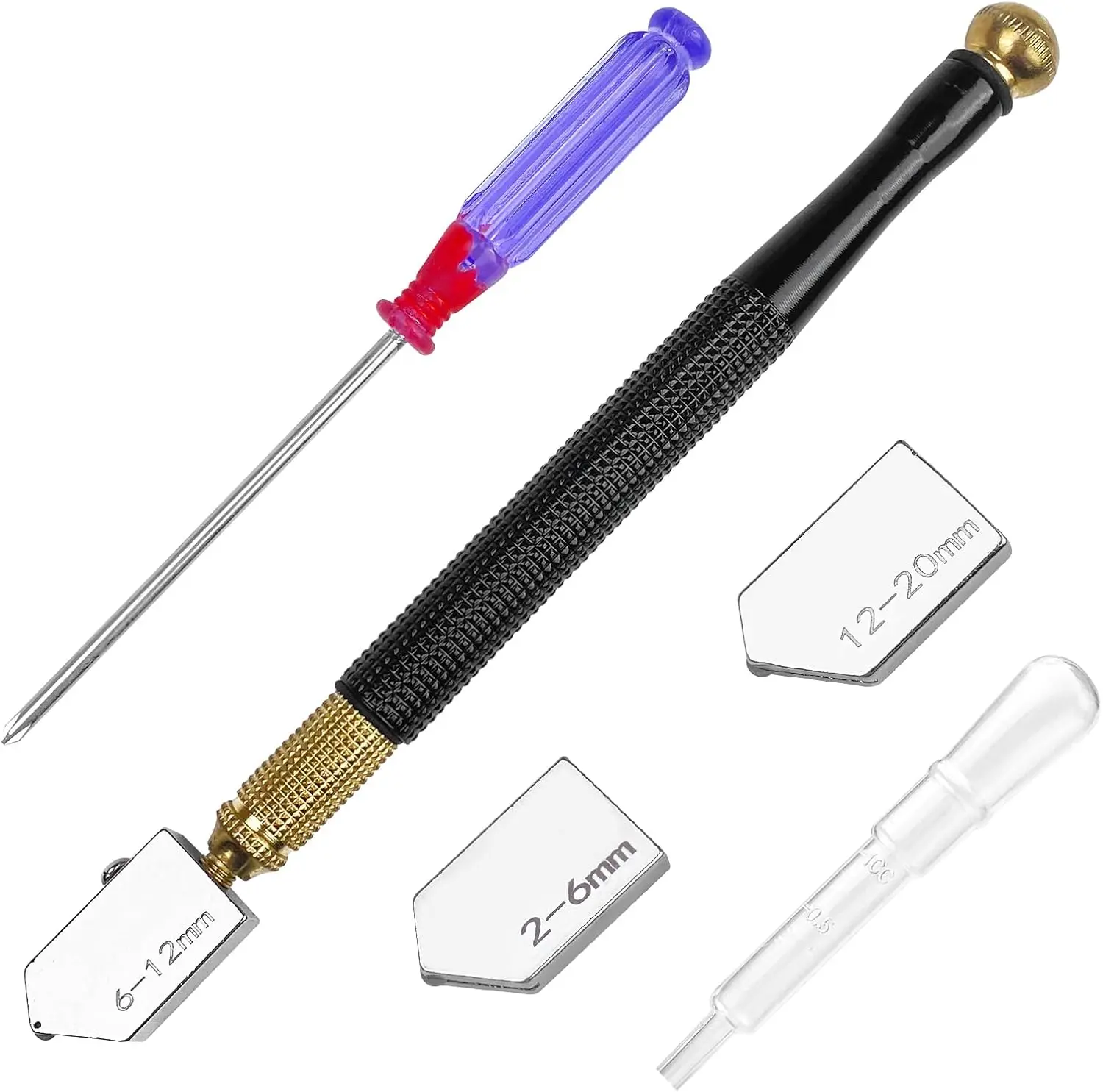 Peatop  Metal Alloy Glass Cutter Diamond, Bottle Cutter Window Glass, Glass Bottle Cutter Glass Cutter Tool Set