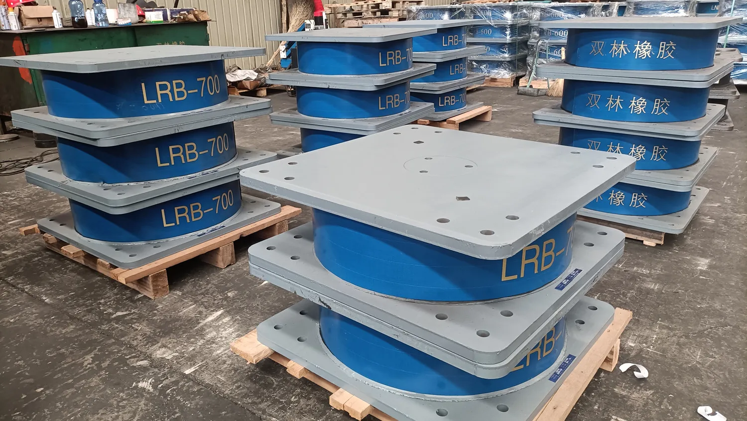 Seismic isolation bridge support rubber elastomeric bearing pad