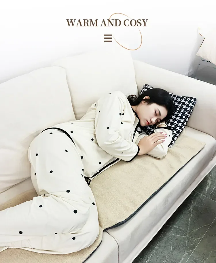 Soft Berber Fleece Heated Seat Washable Electric Heating Pad USB Heated Chair Pad for Home & Travel Use