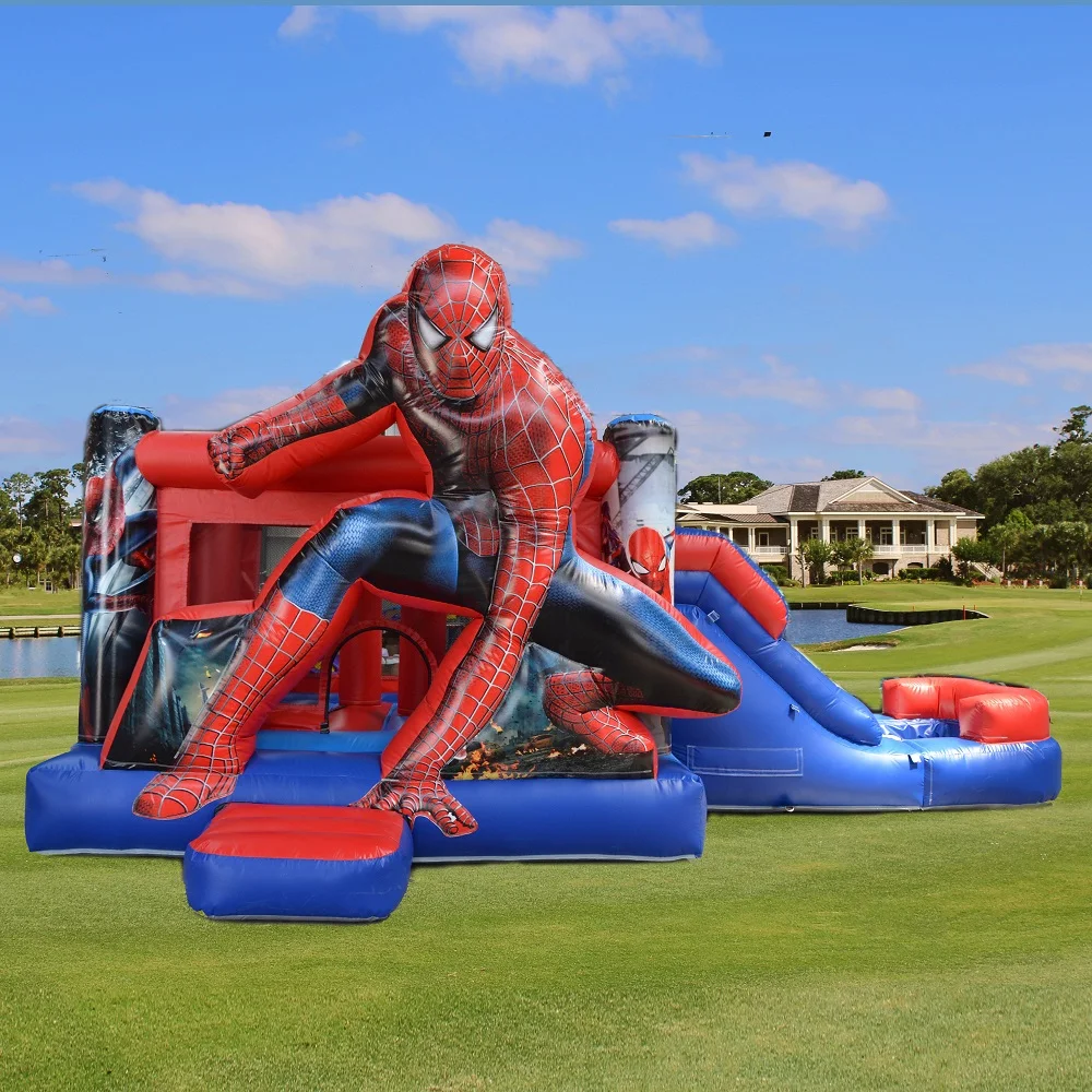 Bounce House Inflatable Kids Jumping small custom Spiderman inflatable bouncy castles Jump Inflatable Bounce