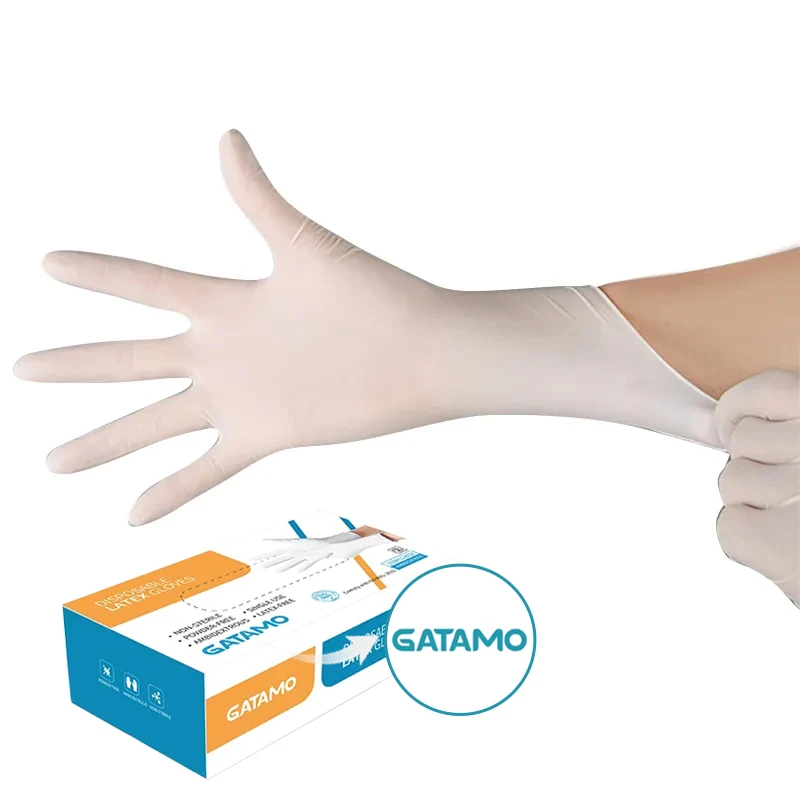SL013  Large Supply of Latex Gloves Malaysia Thickened Household Gloves Wholesale Latex Gloves