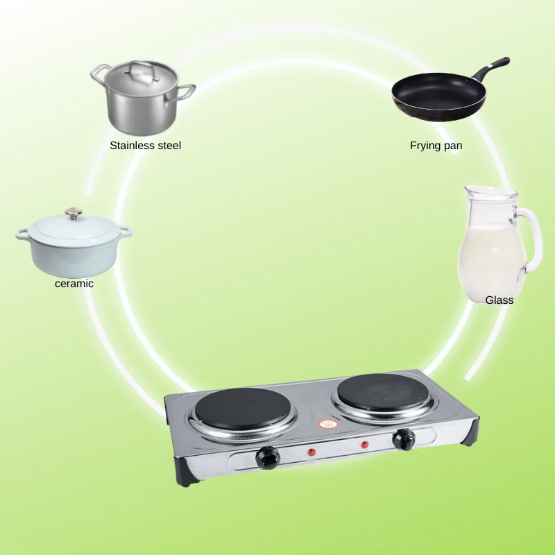 Double Burner 120V portable cooktop electric stove supplier hot sell made in China