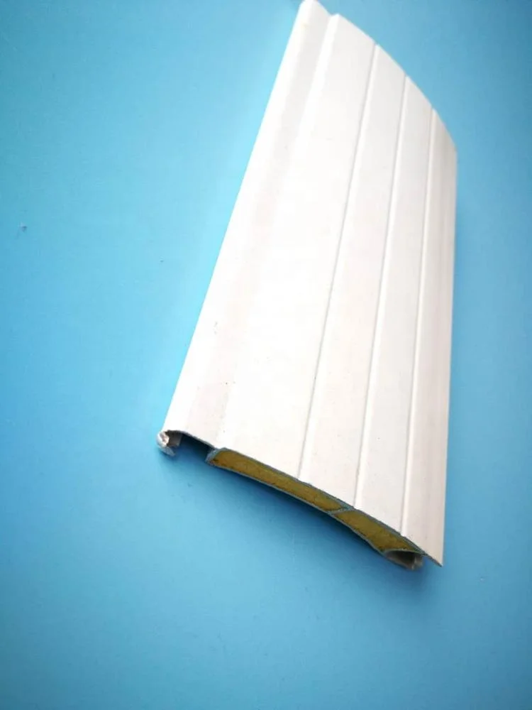 Anodized silver white 45mm roller shutter slat aluminum extrusion profile rolling shutter for doors and windows