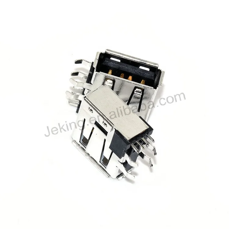  Jeking CONN RCPT USB2.0 4POS R/A