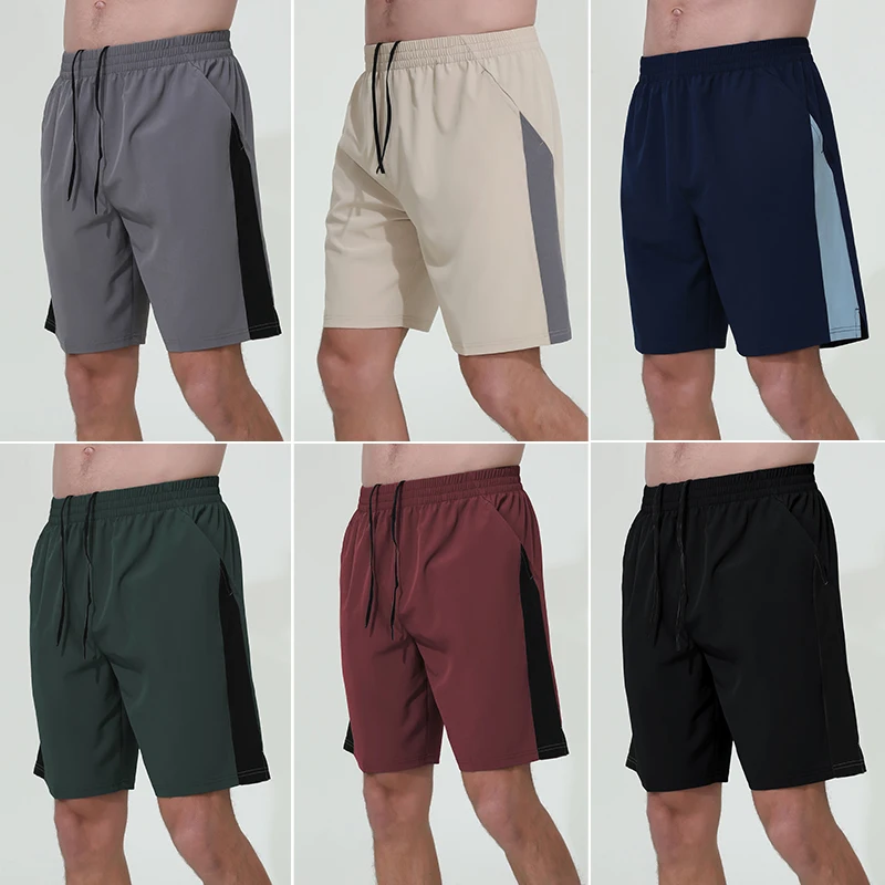 Customized Logo Printing Elastic Waist Sports Pants Summer Gym Fitness Shorts,Polyester Gym Athletic Wear Men Shorts For Running