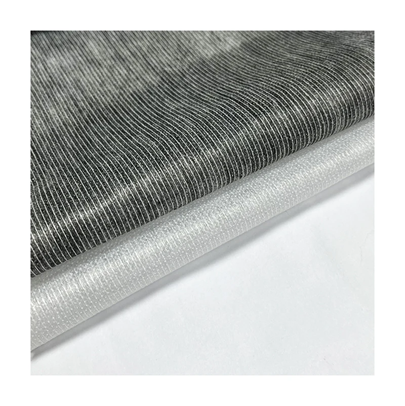 High Quality Non Woven Polyester Lining Fabric Stitch Thermal Bonded fusible Interfacing Dot Interlining for clothes