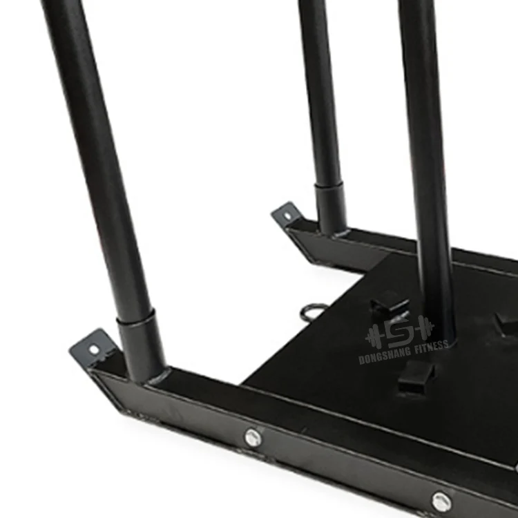 Fitness Gym Equipment Prowler Sled Strength Training Power Sled With 4 Poles