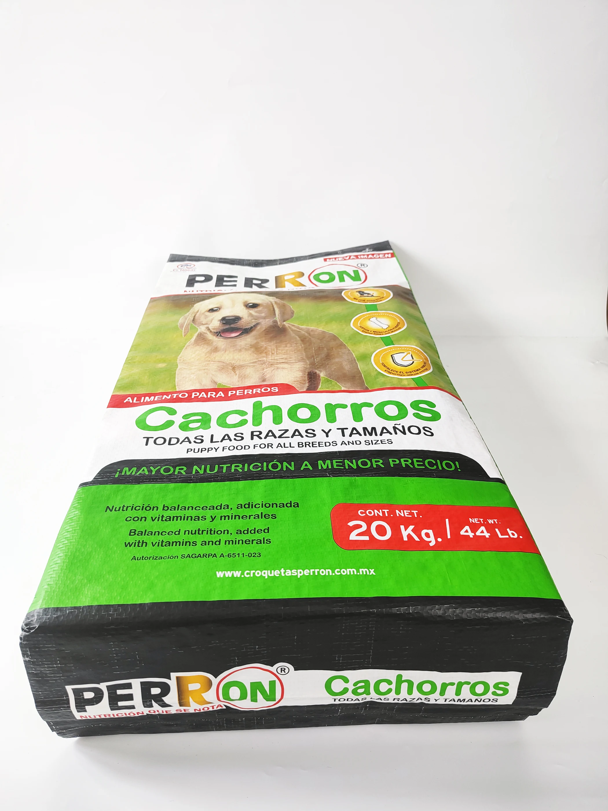 Factory supply gravure printing 25kg Pet cat dog food Bopp laminated  pp woven sack bag for sale