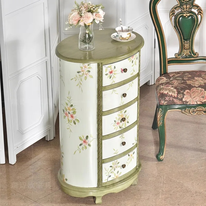 China Factory Wholesale Traditional Wood Home Office Chest of Drawers for Bedroom & Living Room Storage Home Decor Furniture