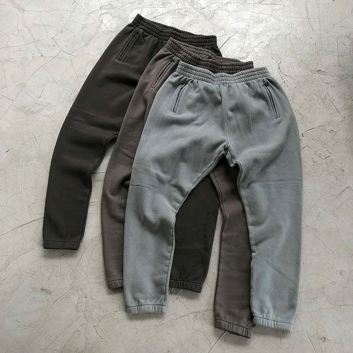 Custom blank french terry sweatpants wholesale men heavyweight plain jogger sweatpants