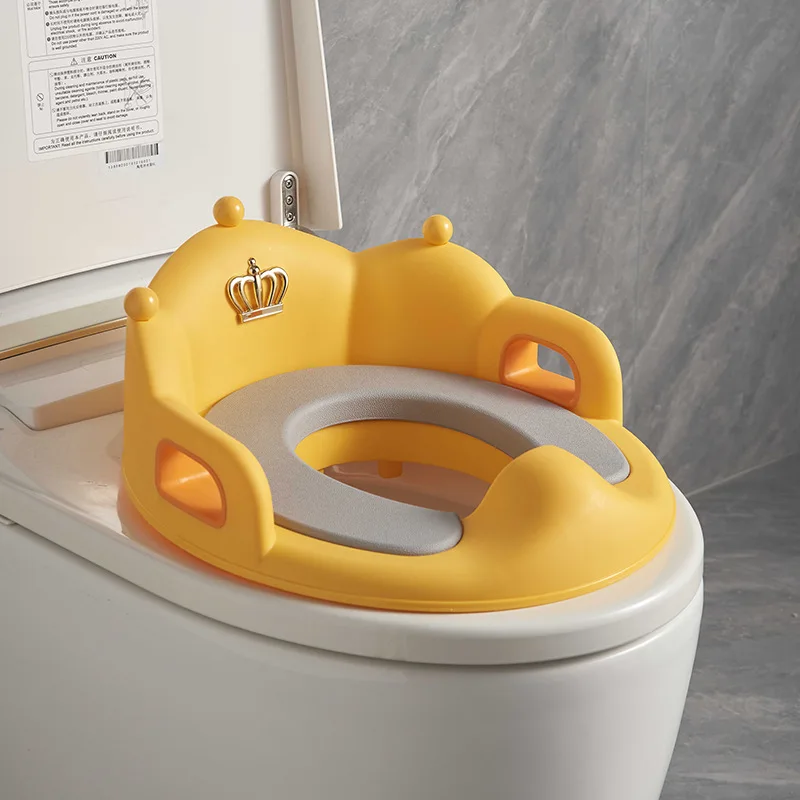 New Crown Design Baby Potty Training Seat With Handle Kids Toilet Seat Reducer Child Portable Toilet Seat Potty Trainer