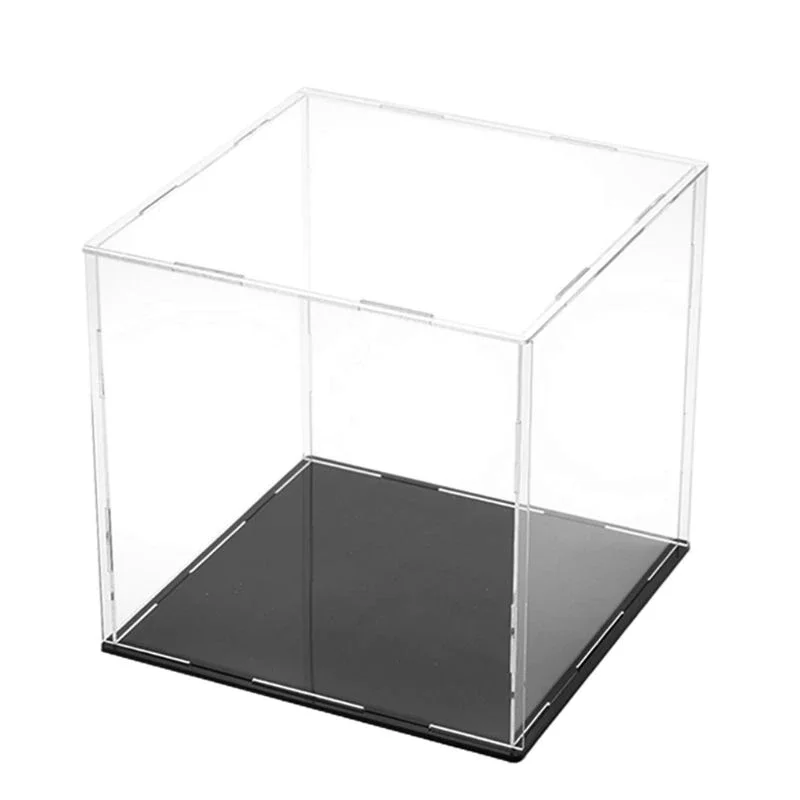 Custom  Transparent Acrylic Display Box Dustproof Model Toy Collection Acrylic Display Cabinet Movable Doll Acrylic Display Box