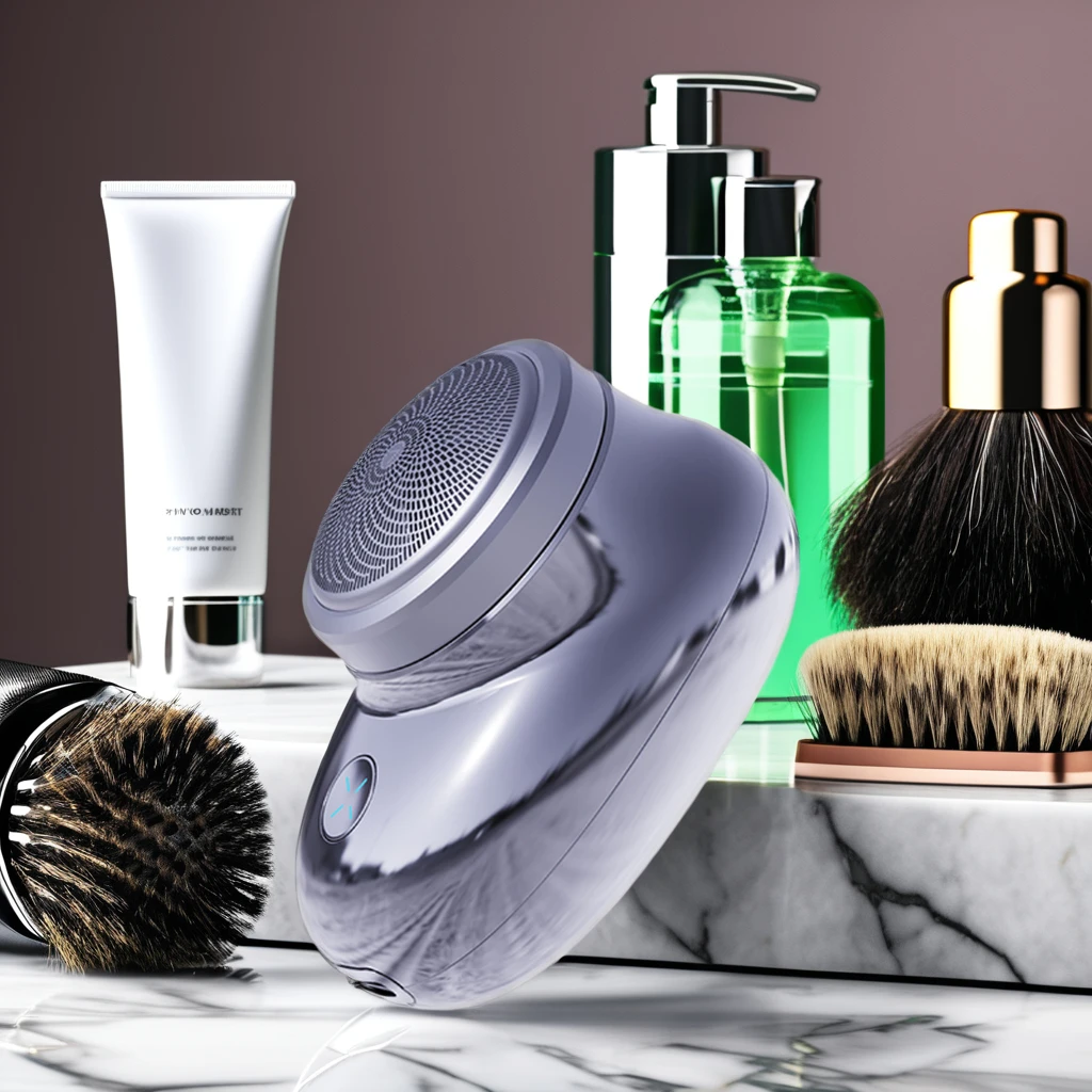 Rechargeable Men Electric Shaver Kemei km-C2 Mini Portable Rotary Facial Shaver For Husband Gift