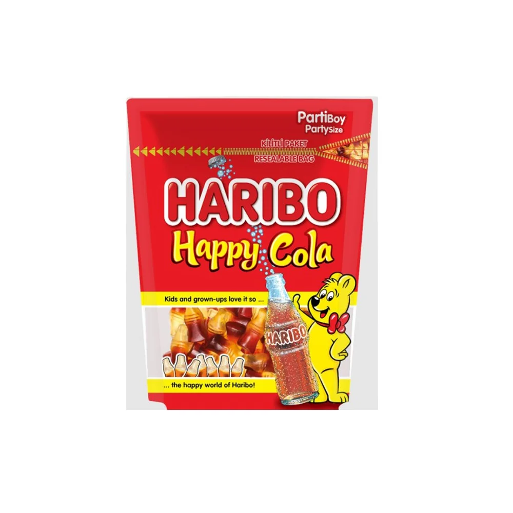 Haribo Happy Cola Gummi Candy 200 gr x 9 All Time Fresh Stock and New Date Wholesale From Turkey