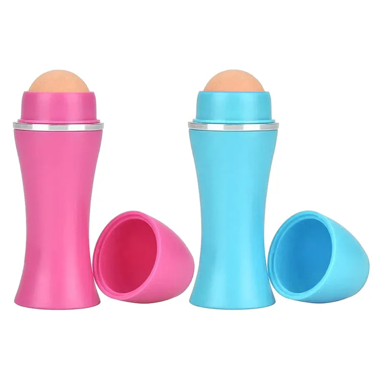 Face T-zone Oil Removing Rolling Stick Ball Oil Absorbing Volcanic Stone Face Roller Volcanic Oil Absorbing Roller
