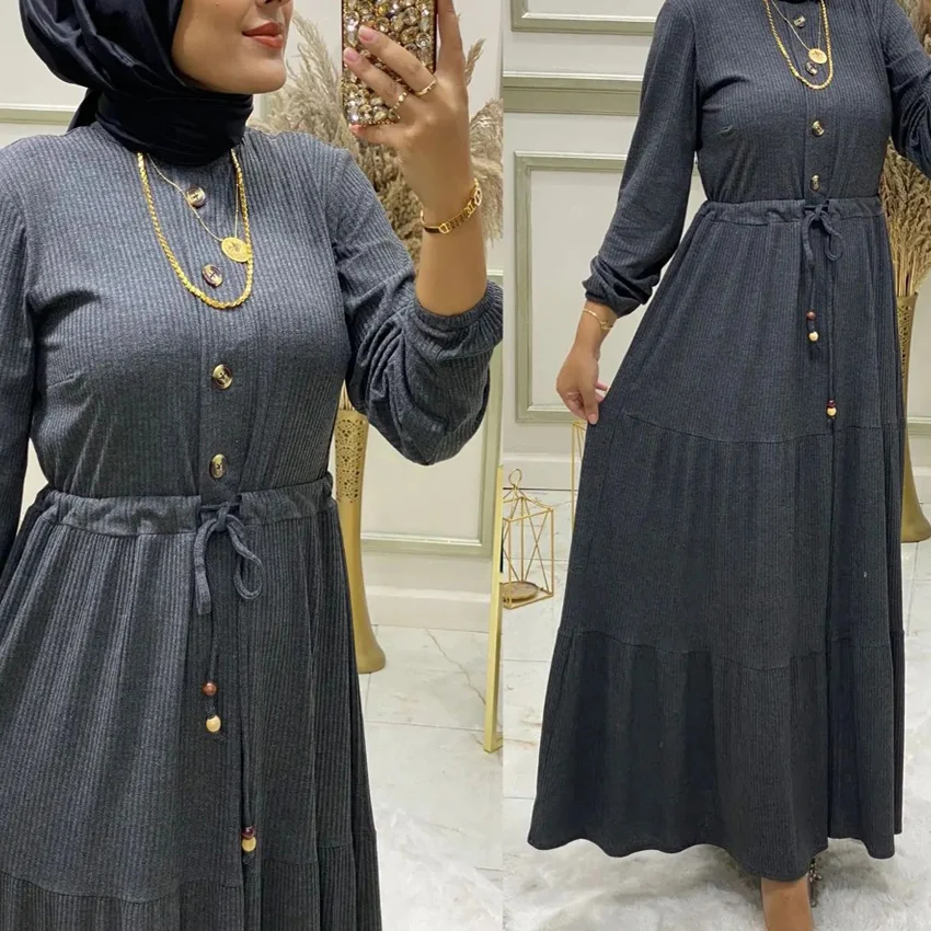 2023 Turkey New Latest Designs Traditional Muslim Clothing Robes Modest Islamic Clothing Muslim Women Dress Vestidos