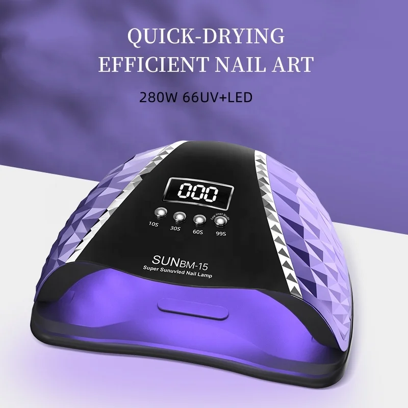 New Arrival Professional 280W UV LED Light 4 Timer Setting Led Gel Dryer Uv Led Nail Lamp Table Lamp For Nail Salons