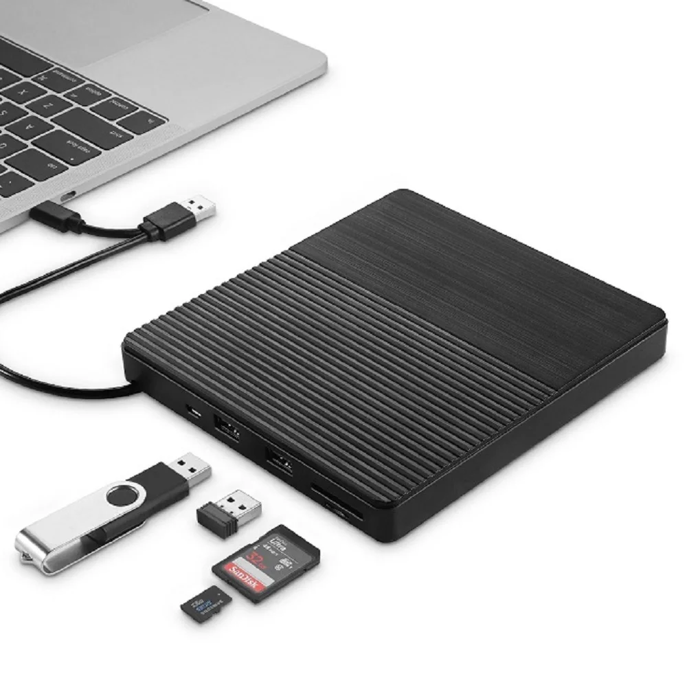 High Speed dvd cd burner USB 3.0  External optical Driver Compatible with Windows Mac Pro external dvd drive