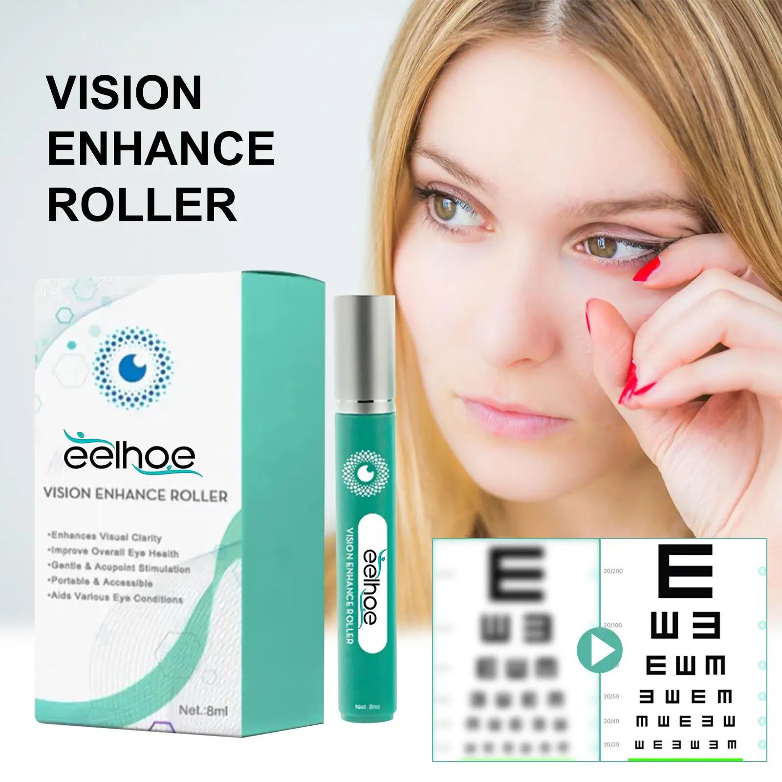 8ml Eelhoe Vision Enhancer Roller Eyesight Improve