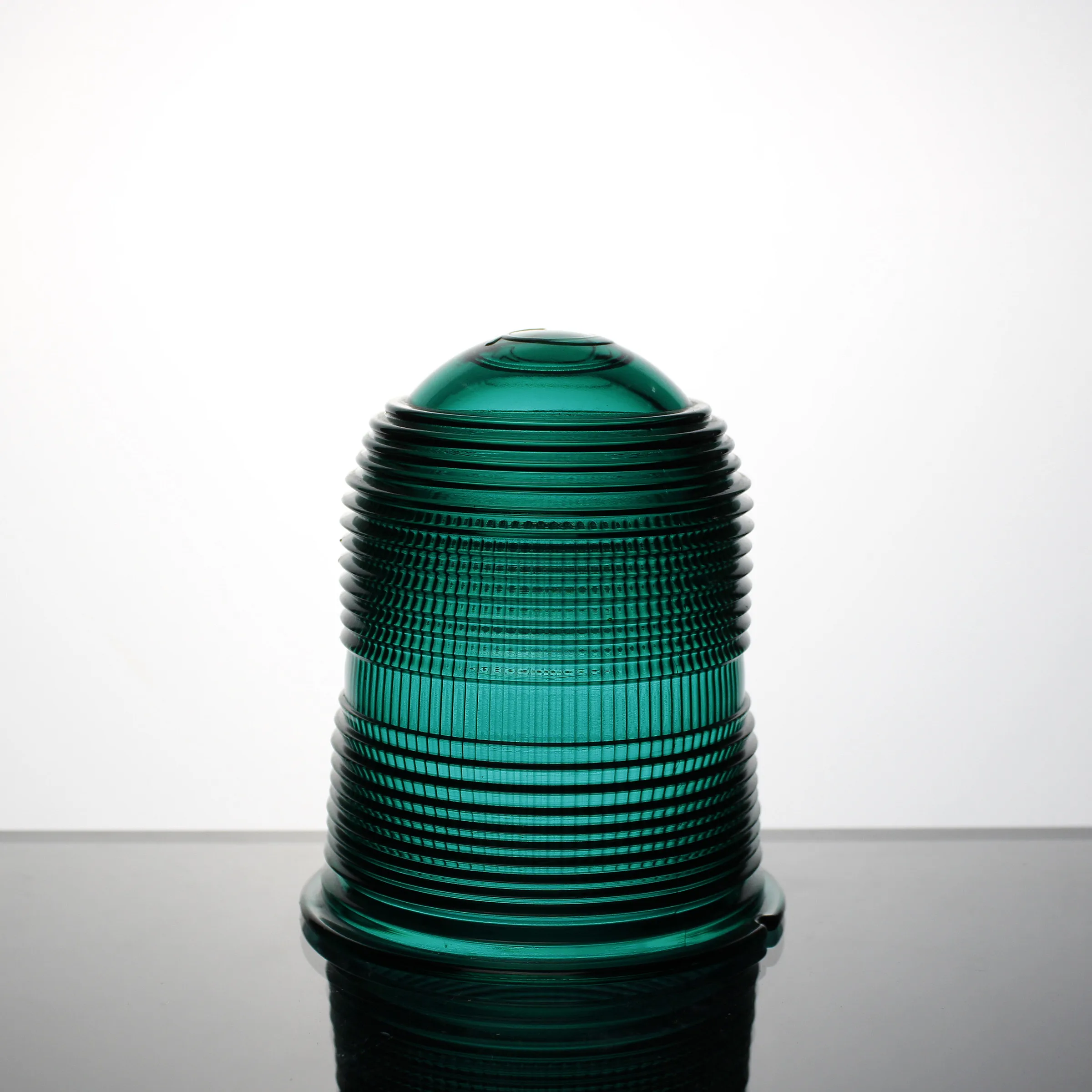 Factory customized green transparent high quality waterproof pressed cover glass lampshade for outdoor explosion proof lights