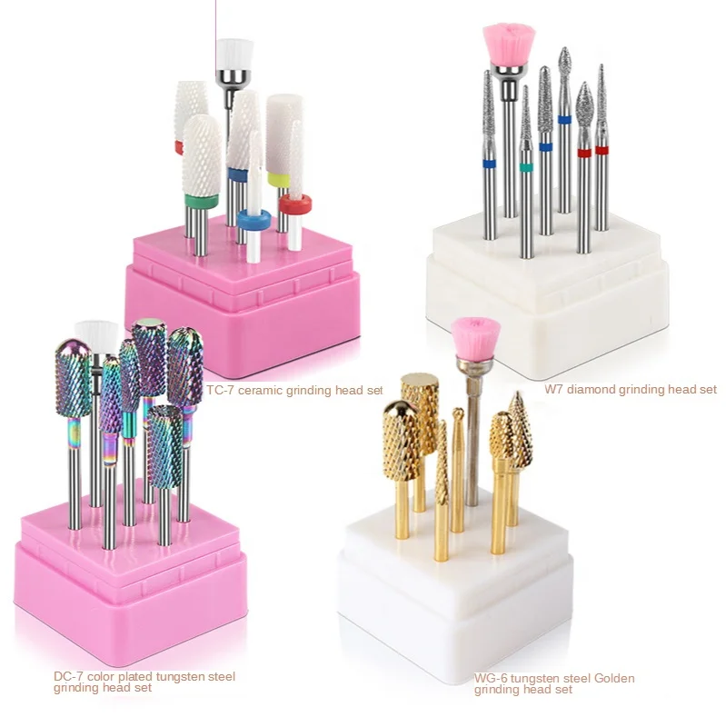 High Quality  Manicure Pedicure  carbide nail drill  Burr Tungsten Grinding Ceramic Nail Drill