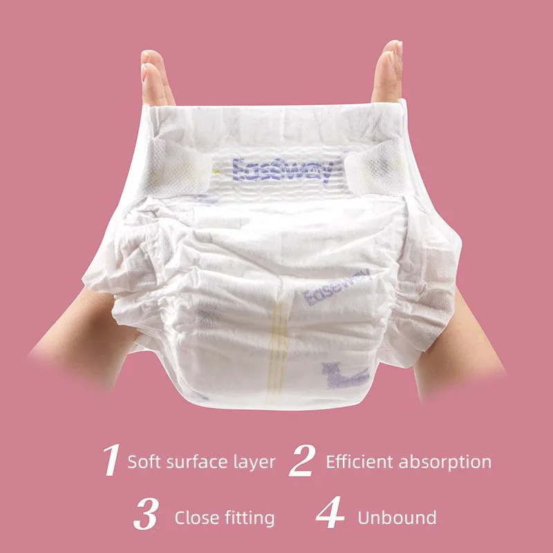Baby diapers wholesale and baby diaper pants are disposable diapers