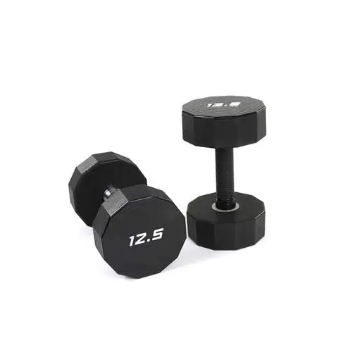 Wholesale New Popular Gym Fitness  Equipment Accessories Urethane 12-Sided(CPU) Dumbbell
