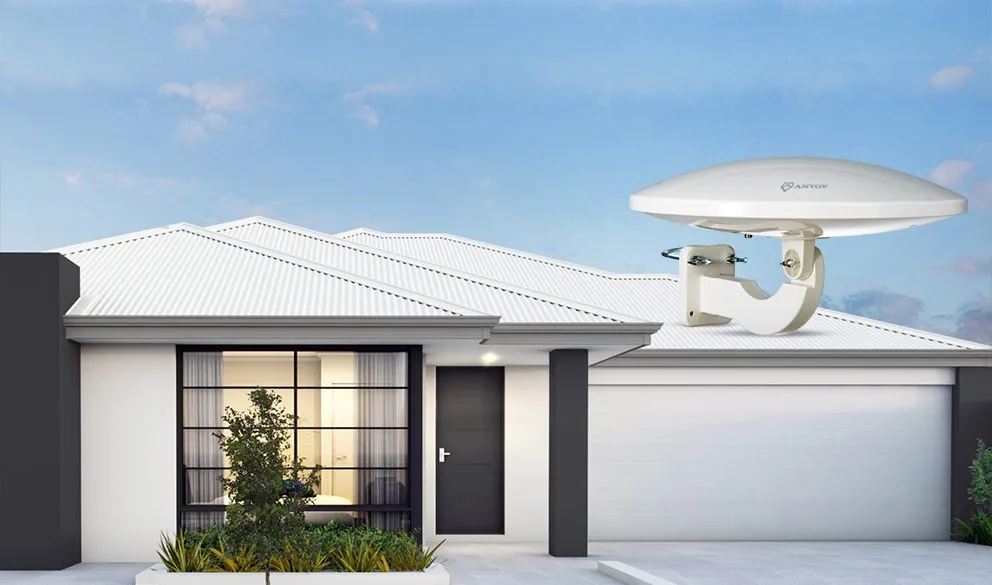 60 Mile Long Range Amplified 25-35dbi Outside Hd Antennas DVBT2 360 TV Antena Outdoor HDTV Digital TV Antenna