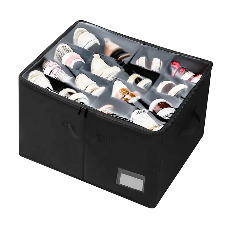 wholesale price Shoe Box Multi-functional Storage Shoe Box Shoe Organizer Transparent Foldable Storage Box
