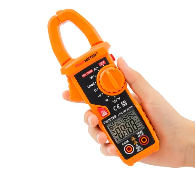 PM2018B Portable AC/DC Auto Range Digital Clamp Meter with 6000 Counts
