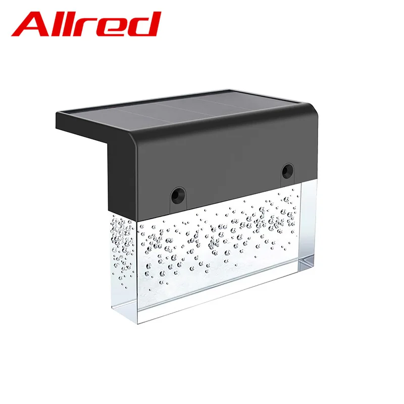 2023 горячая Распродажа RGB уличный Солнечный Садовый Забор света IP65 Водонепроницаемый декоративный шаг пузырь настенный светильник