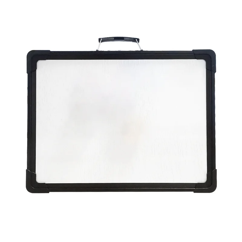 Small Portable Dry Erase White Board 12*16 inches Mini Magnetic Desktop Foldable Whiteboard with Holder for Kids Teacher Office